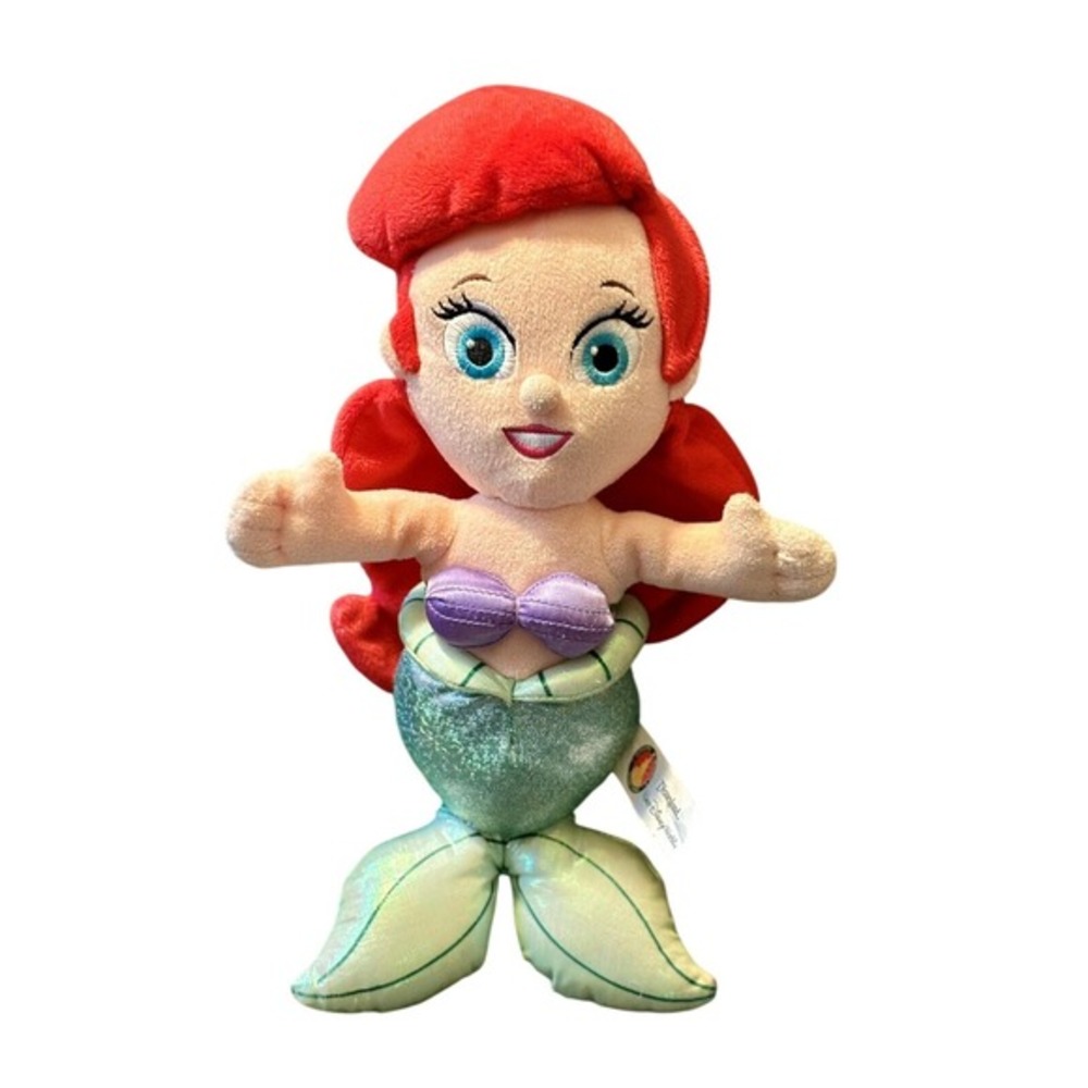 Disney Parks Ariel The Little Mermaid Plush‎ Stuffed Doll Disneyland WDW 11 inch